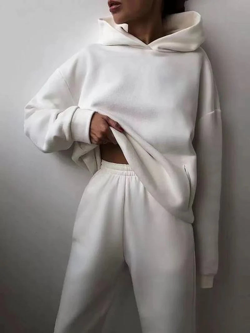  Two Piece Sets Women Tracksuit Oversized Suit 