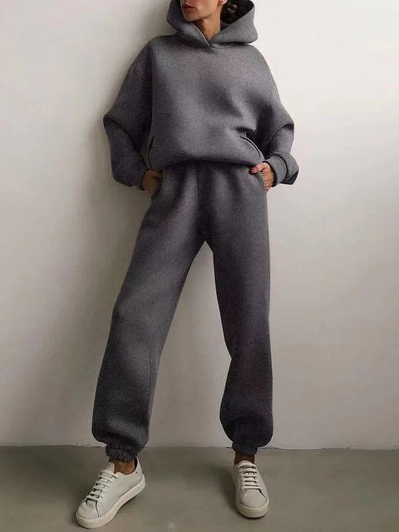  Two Piece Sets Women Tracksuit Oversized Suit 