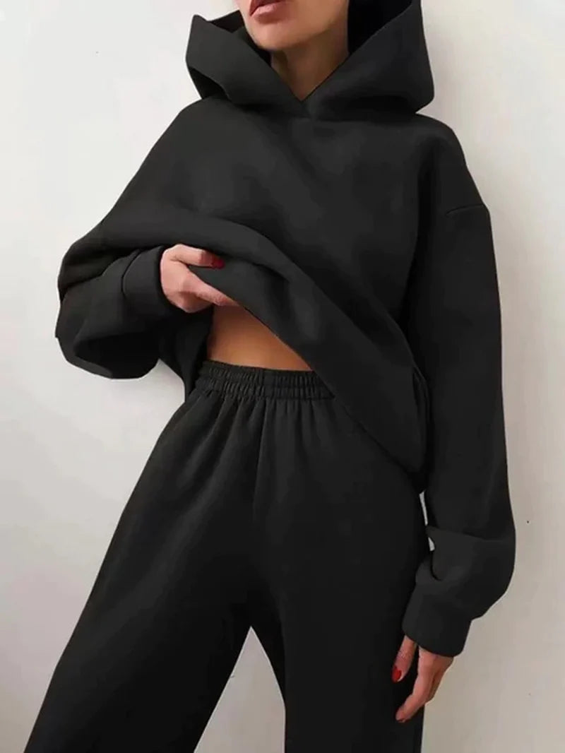  Two Piece Sets Women Tracksuit Oversized Suit 