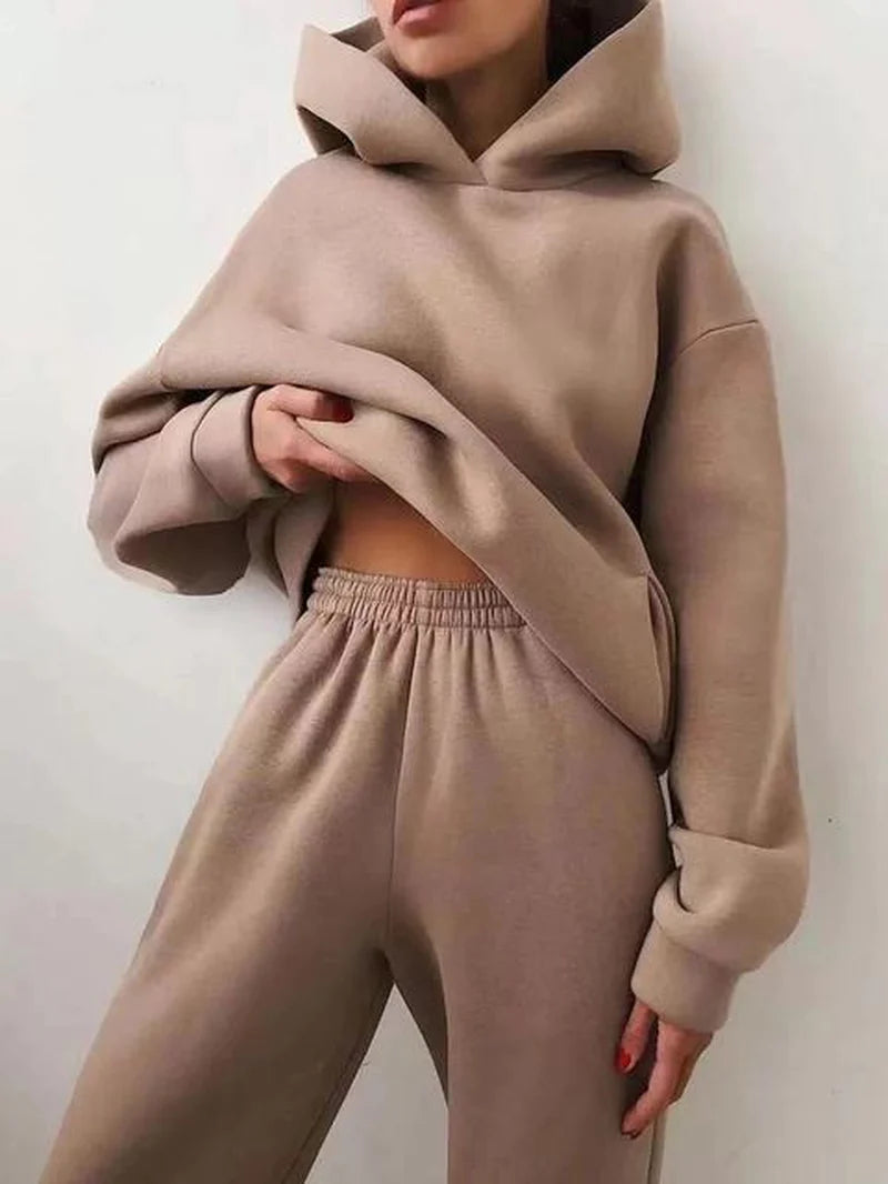  Two Piece Sets Women Tracksuit Oversized Suit 