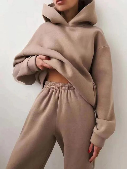  Two Piece Sets Women Tracksuit Oversized Suit 