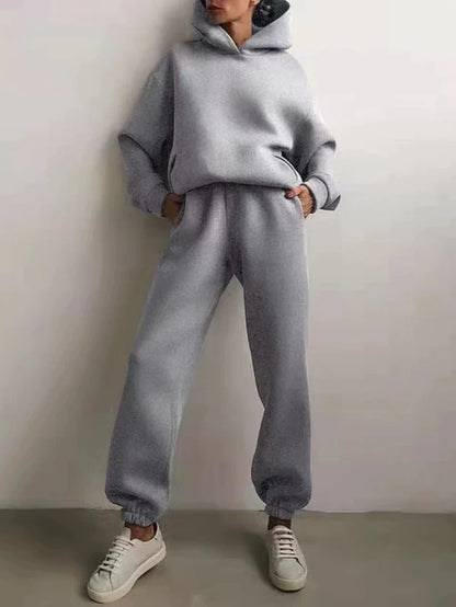  Two Piece Sets Women Tracksuit Oversized Suit 