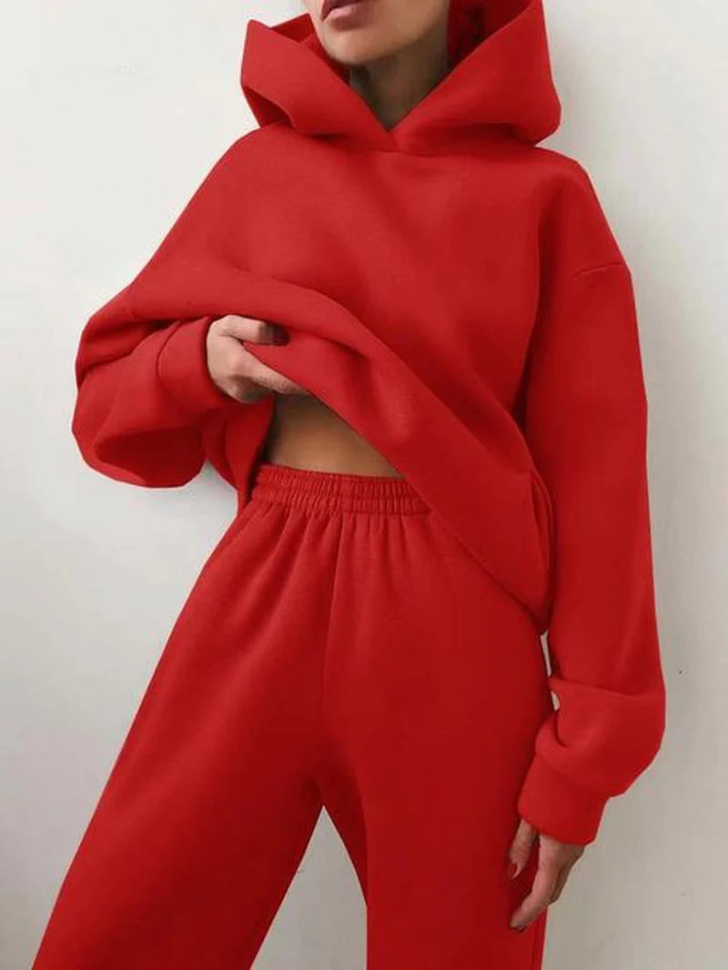  Two Piece Sets Women Tracksuit Oversized Suit 