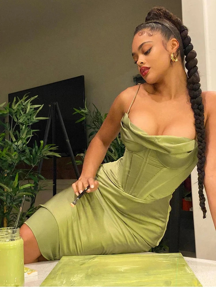 Abito Corsetto in Raso