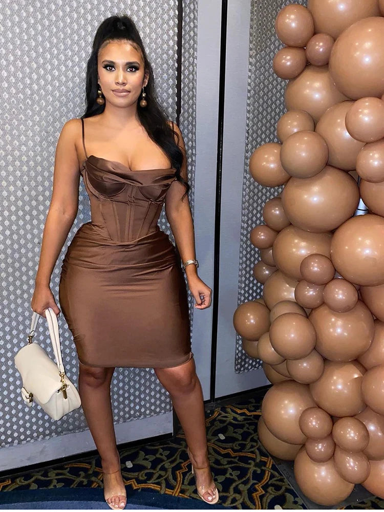 Abito Corsetto in Raso