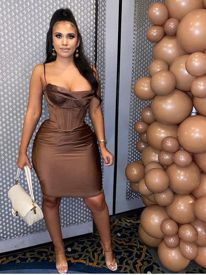 Abito Corsetto in Raso