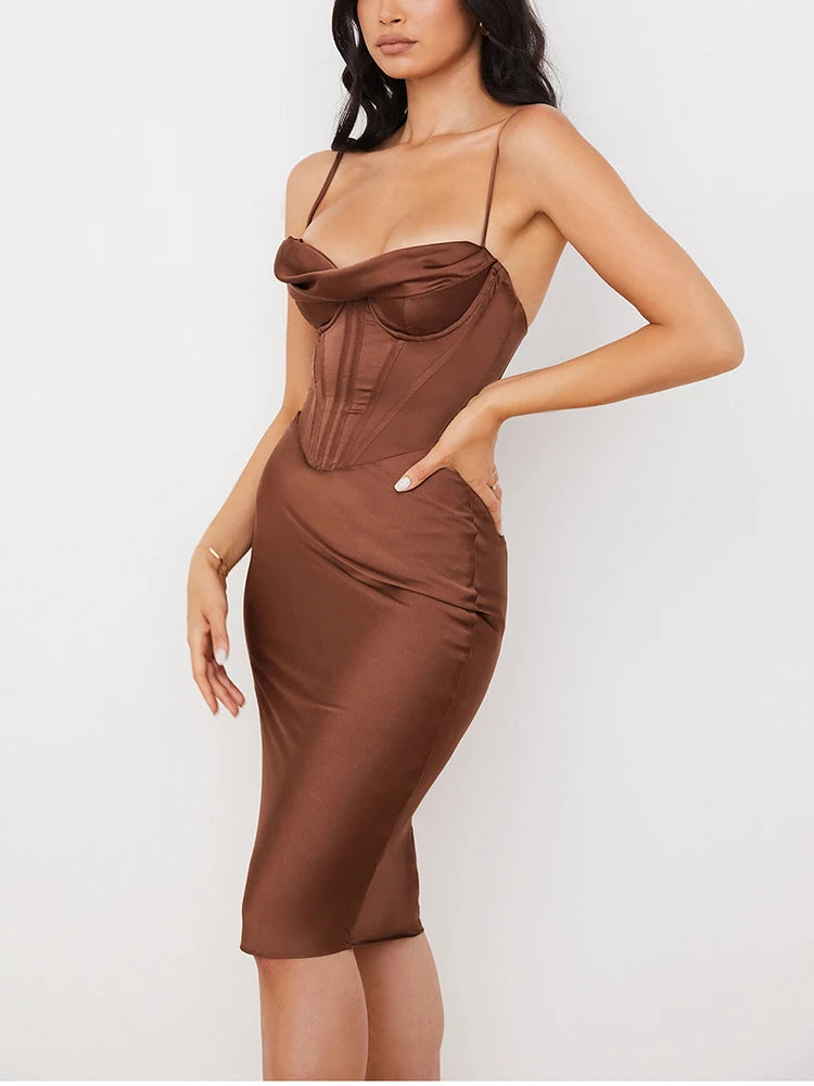 Abito Corsetto in Raso