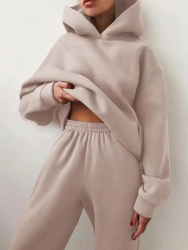  Two Piece Sets Women Tracksuit Oversized Suit 